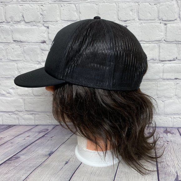 Herschel Hat Cap Snapback Black Trucker Mesh Supply Co. Brand Adjustable - Picture 2 of 11